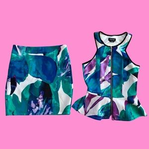 Bebe Floral Peplum Set